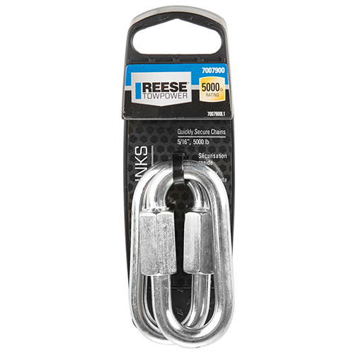 SAFETY CHAIN CLIP QUICK LINKS, 5/16