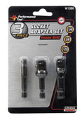 3PC POWER DRILL SOCKET ADAPTERS