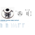 CHROME BRASS CABLE OUTLET 5/16