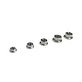 Ticon Industries Titanium Nut Flanged M6x1TP 10mm 6pt Head