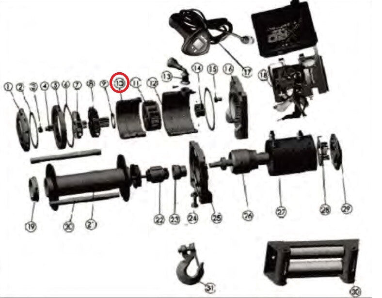 WINCH MOUNT BOLT