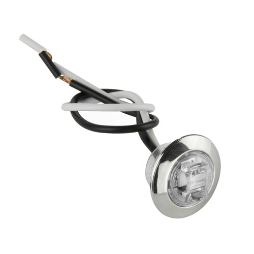 CLR 3/4'LED W/CHRME FLANGE 50PK