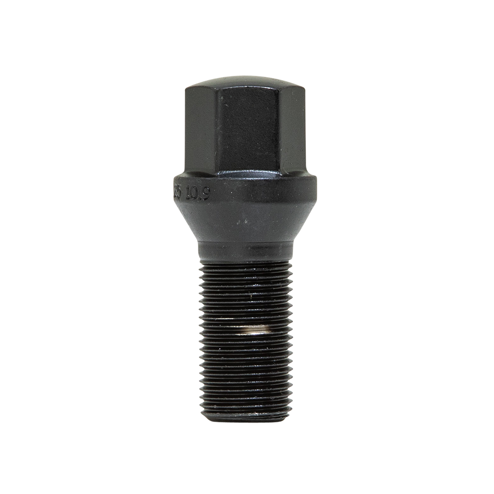 BOLT CONE 17MM 15-1.25 BLK 28MM BUL