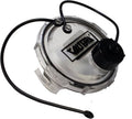 WASTE VALVE CAP 3IN 3/4IN GHT WITH CAP BLACK BULK