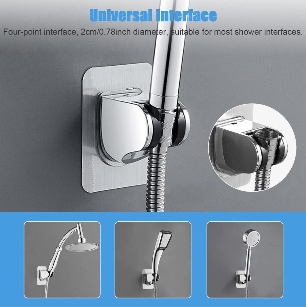 HAND HELD SHOWER WAND BRACKET WHITE