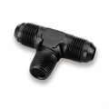 Adapter Fitting Tee NPT on Side 8an to 3/8 NPT