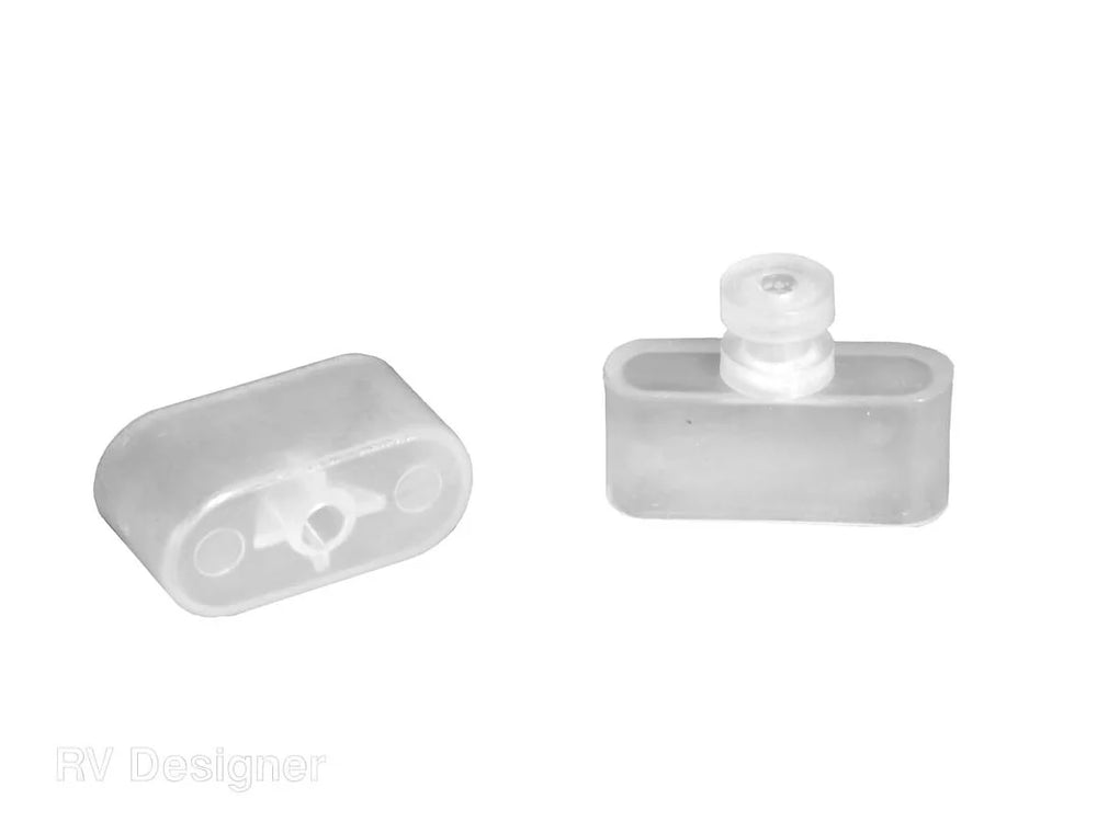 MINI BLIND RAIL ENDS USE WITH A301 OR A302