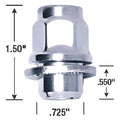 TOY MAG LUG 13/16" 12-1.50 CHR BULK