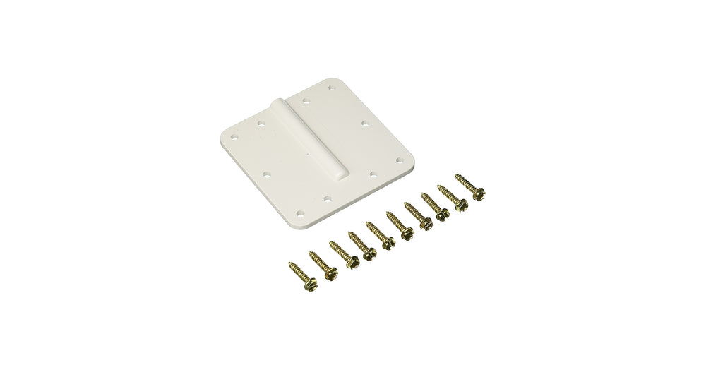 SINGLE CABLE ENTRY PLATE WHITE