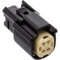 NAMZ 07-23 V-Twin Molex MX-150 4-Position Female Connector - Black (HD 72177-07BK)