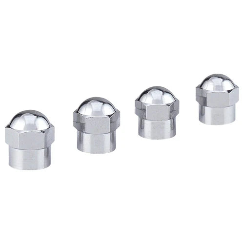 VALVE CAPS/CHROME HEX 12P