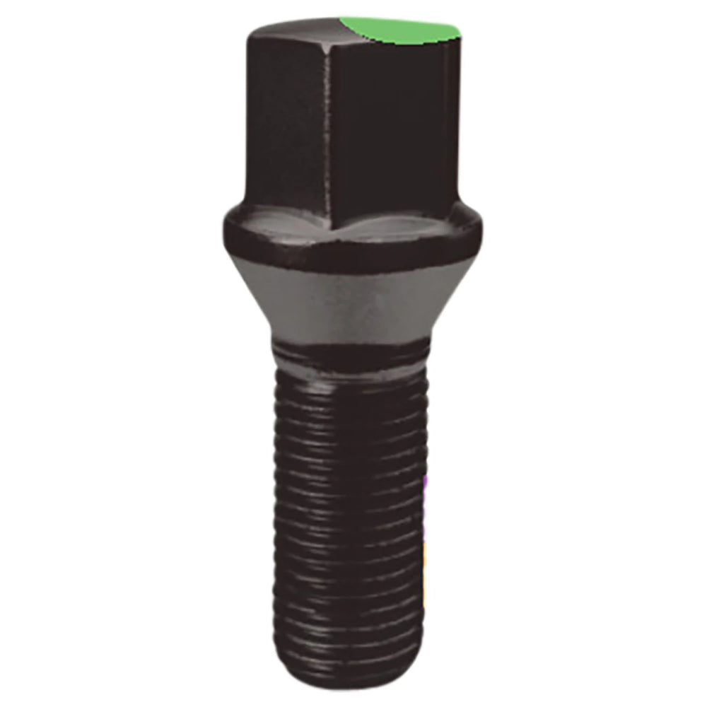 SPLINE LUG BOLT 14-1.25 45MM BLK BU