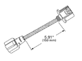 PIGTAIL H4 TO H13 ADAPTER 150 MM