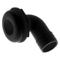1 1/8IN 90 DEGREE BARBED SHORT STUBBY THRUHULL WHITE