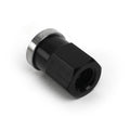 Cover Nut Short Q/C Alum Black