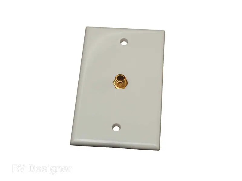 WHITE TV WALL PLATE INTERIOR