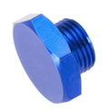 08 AN/JIC STRAIGHT THREAD (ORING) PORT PLUG BLUE