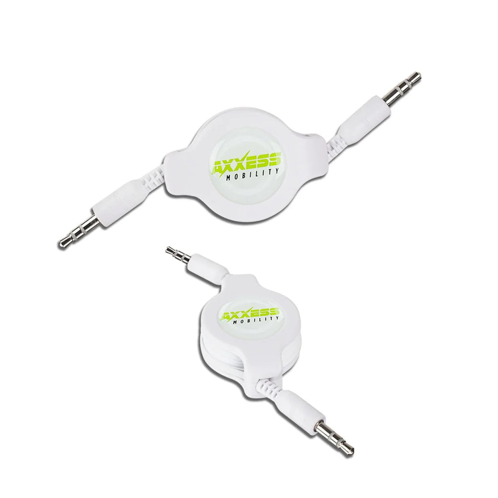 3.5 MINI JACK RETRACTABLE EXTENSION CABLE - 46IN