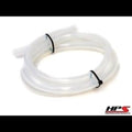 HPS Performance 1/4 ID Clear high temp reinforced silicone heater hose Max Working Pressure 85 psi Max Temperature Rating: 350F Bend Radius: 1
