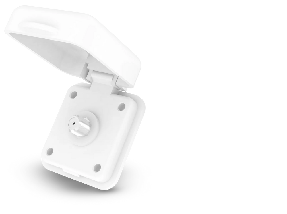 BABY TV INLET SINGLE F CONNECTOR WHITE OEM