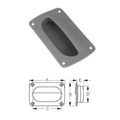 ACETAL FLUSH PULL LARGE GREY