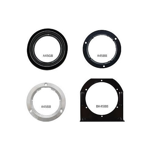 BRACKET STEEL BLACK FOR 4'ROUND POL