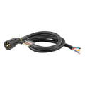 PLUG 7-WAY;BLACK PLASTIC