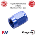 Fragola -3AN Aluminum Flare Cap - Black