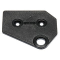 BLACK LEFT HAND HINGE PLATE FOR REFRIGERATORS IN TRAILERS/CAMPERS/RVS