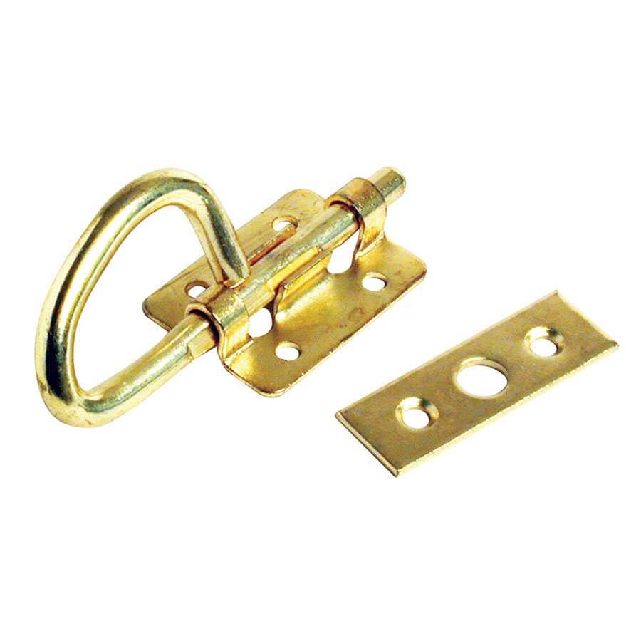 BUNK LATCH WITH FLAT STRIKE BRASS (1/CTN)