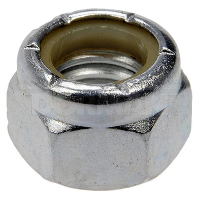 Nut: 7/16-14 thread size 5/8" hex size 29/64 height; Hex Lock Nuts with Nylon Ring Insert; Grade 2