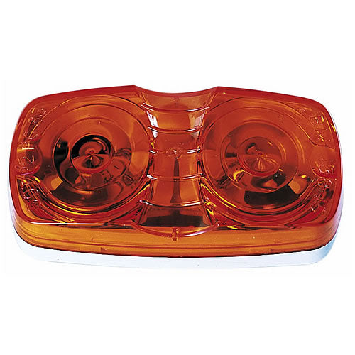 AMBER INDOUBLE BUBBLEIN PCRATED CLEARANCE AND SIDE MARKER LIGHT