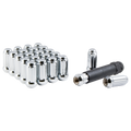 SMALL DIAMETER X BLACK CHROME LUG 1/2IN THREAD