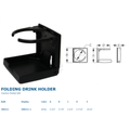 ABS FOLDING DRINK HOLDER WHITE