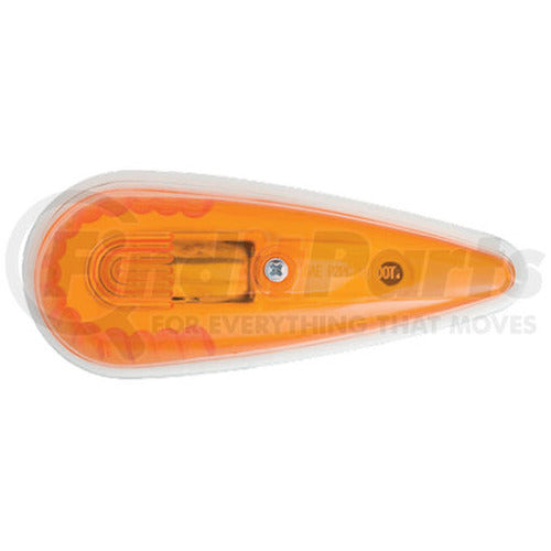 AMBER CAB LIGHT W/WHITE BASE