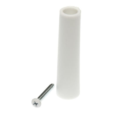 ENTRY DOOR BUMPER PLASTIC 2 7/8IN WHITE