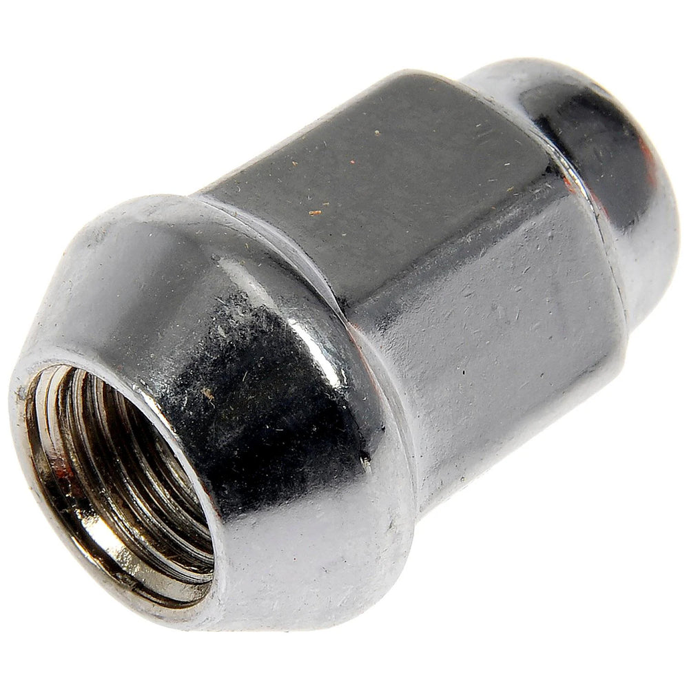 Lug Nut: 5/8-18 x 21/32 Long Right Hand thread; 90 degree shoulder; Open end; Stainless Steel