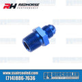 06 STRAIGHT MALE ADAPTER TO 06 (3/8) NPT MALE BLUE