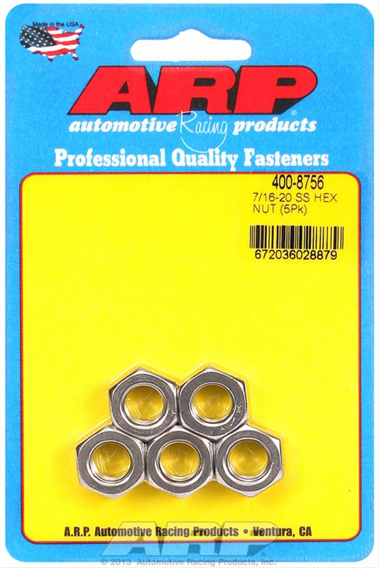 ARP 7/16-20 SS fine hex nut kit