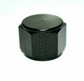 Fragola -4AN Aluminum Flare Cap - Black