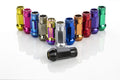 Wheel Mate Replacement Lug Nut SR48 12x1.25 Red Single Lug