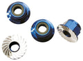 NUTS 4MM FLANGED NYLON LOCKIN