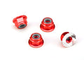 NUTS ALUMINUM FLANGED SERRATED (