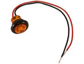 .75 INCH ROUND MARKER CLEARANCE LIGHTS1 AMBER LED WITH STRIPPED LEADS