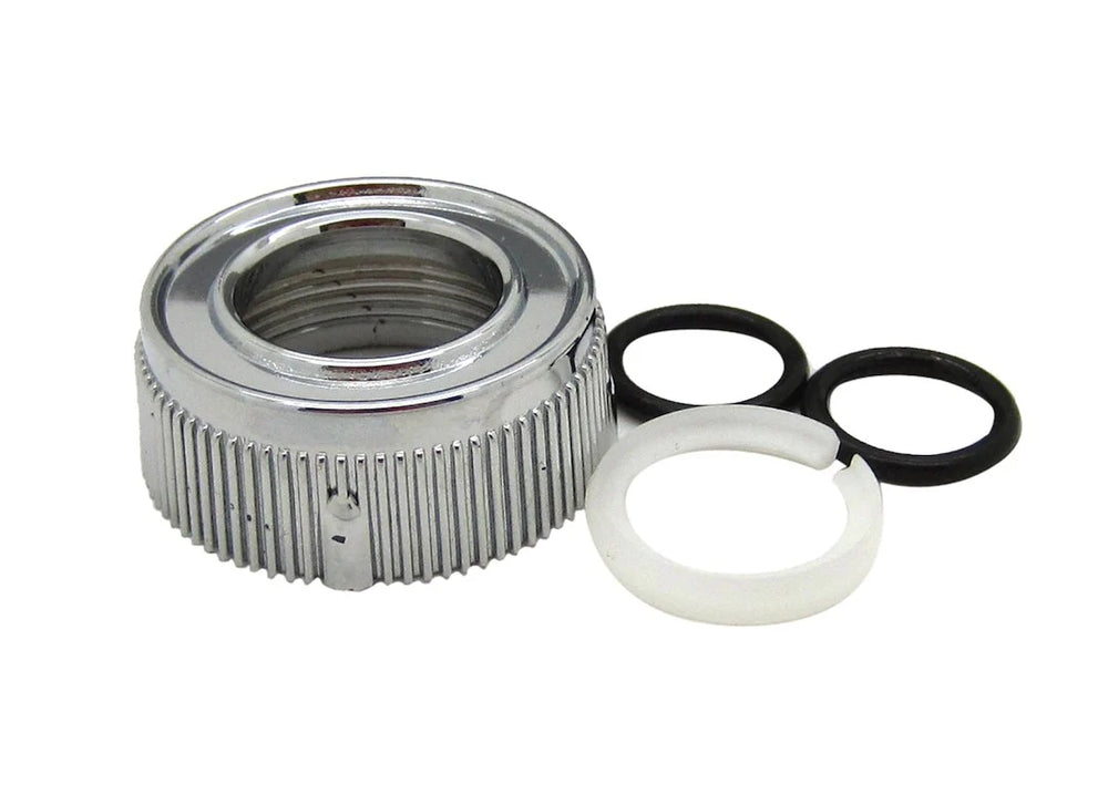 SPOUT NUT AND RINGS REPLACEMENT KIT CHROME POLISHED