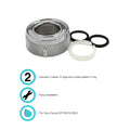 SPOUT NUT AND RINGS REPLACEMENT KIT CHROME POLISHED