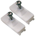 NYLON SIDE .85 TRACK MNT HINGE WHIT
