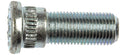 Serrated Bolt: universal; 1/2"-20 thread; .625" knurl diameter; 1 1/2" length; 3/8" shoulder