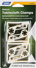 DELUXE TABLECLOTH CLAMPS4 PACK BILINGUAL