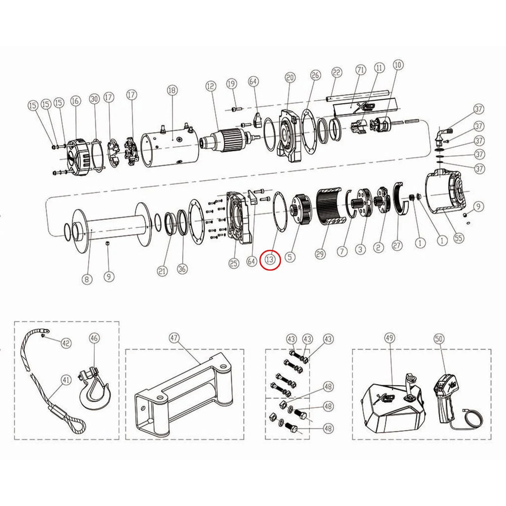 Smittybilt Tie Bar Plastic End Caps